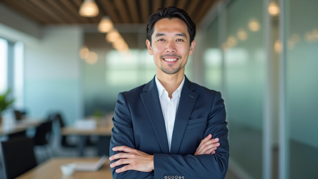 Success moment showing person with positive financial results, celebration, growth chart on screen